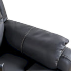 Fauteuil inclinable électrique zéro gravité en cuir reconstitué avec massage et chauffage