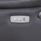Fauteuil inclinable électrique zéro gravité en cuir reconstitué avec massage et chauffage