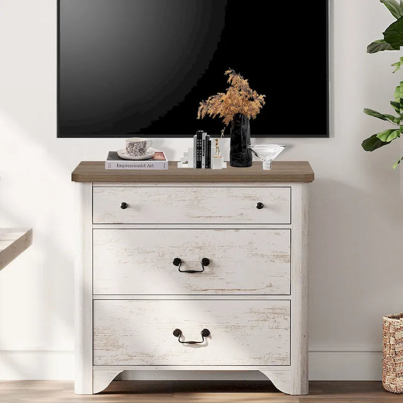 Buffet contemporain 4 étagères avec casier à vin — Blanc