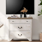 Buffet contemporain 4 étagères avec casier à vin — Blanc