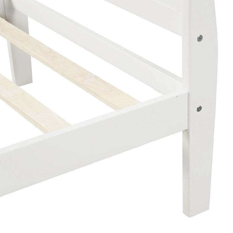 Pouf cube bohème tressé à la main de 45,7 cm — Chêne, blanc et expresso