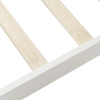 Pouf cube bohème tressé à la main de 45,7 cm — Chêne, blanc et expresso