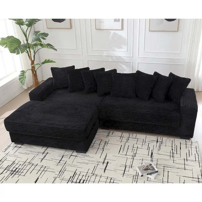 Îlot de cuisine roulant avec abattant – Noir, Gris, Beige et Vert