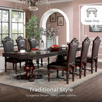 Salle à manger extensible 7 pièces Traditionnel Cerise