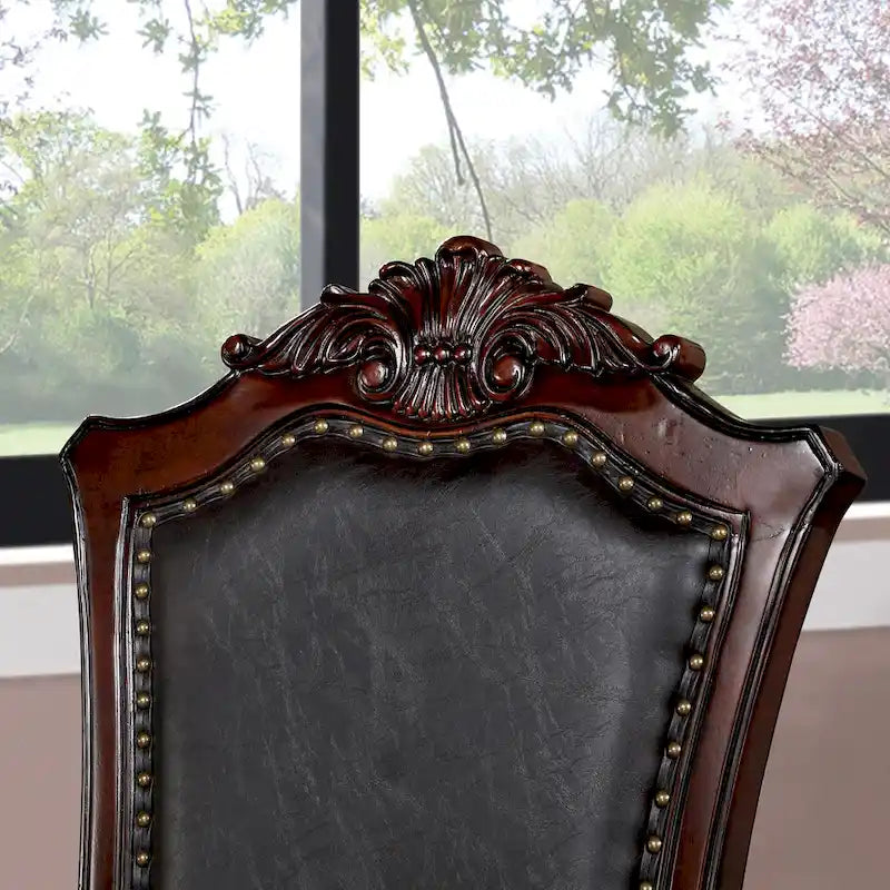 Salle à manger extensible 7 pièces Traditionnel Cerise