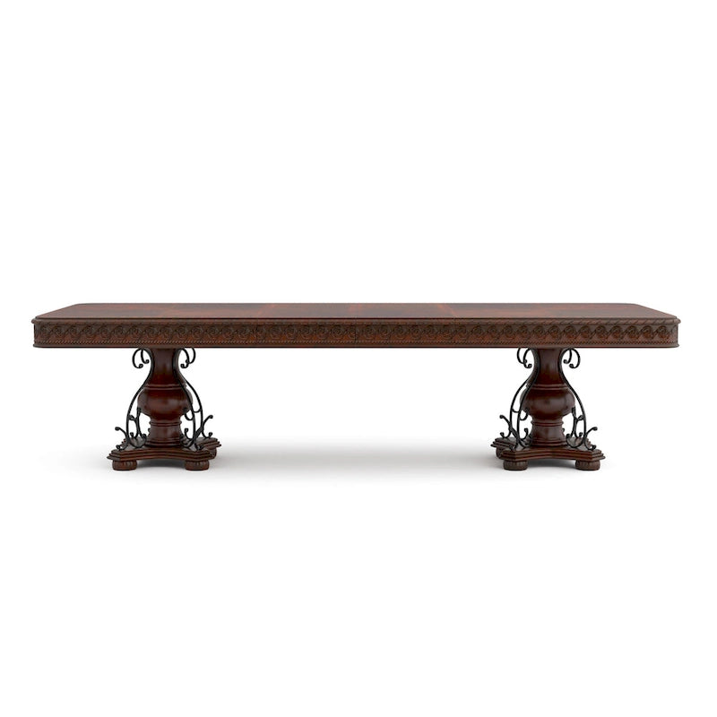 Salle à manger extensible 7 pièces Traditionnel Cerise
