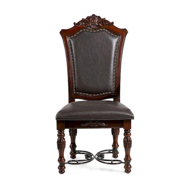 Salle à manger extensible 7 pièces Traditionnel Cerise