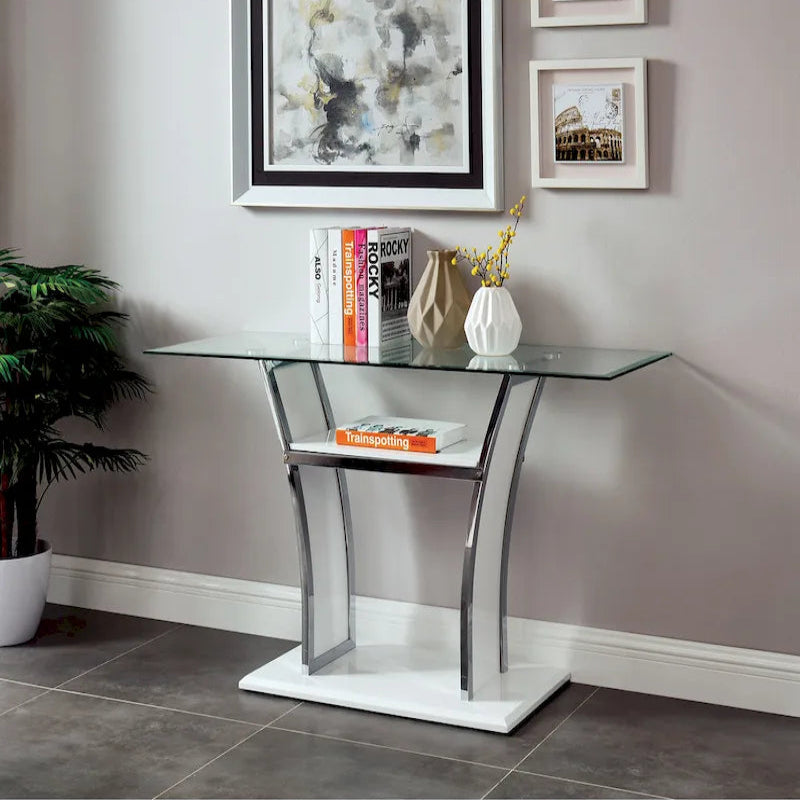 Bofi Modern 48-inch Metal 2-Shelf Sofa Table by Furniture of America