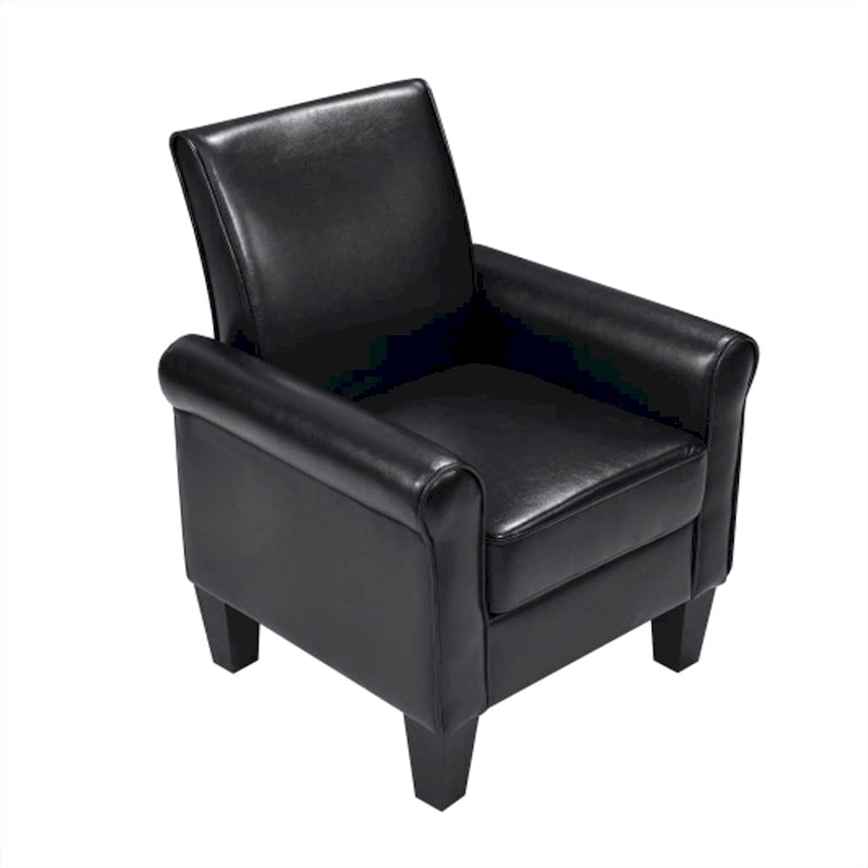 Fauteuil d'appoint, Fauteuil de salon confortable, Fauteuil en cuir PU