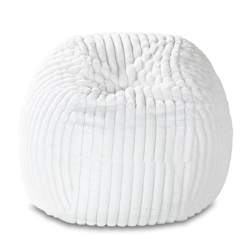 Grand pouf de 1,5 m avec housse amovible en fausse fourrure pour adultes