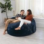 Grand pouf de 1,5 m avec housse amovible en fausse fourrure pour adultes