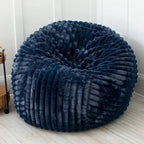 Grand pouf de 1,5 m avec housse amovible en fausse fourrure pour adultes