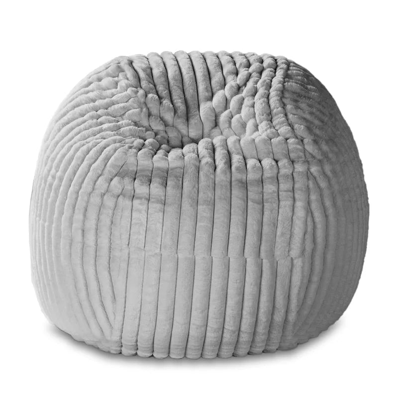 Grand pouf de 1,5 m avec housse amovible en fausse fourrure pour adultes