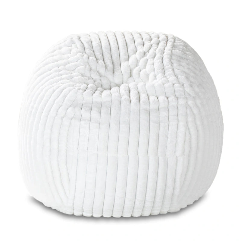 Grand pouf de 1,5 m avec housse amovible en fausse fourrure pour adultes