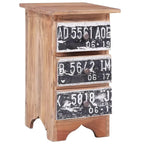 Table de chevet en bois massif acajou