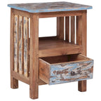 Table de chevet en bois massif acajou