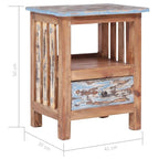 Table de chevet en bois massif acajou