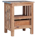 Table de chevet en bois massif acajou