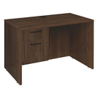 Bureau à piédestal simple de 42 po, Gris cendré