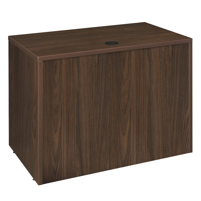 Bureau à piédestal simple de 42 po, Gris cendré
