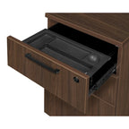 Bureau à piédestal simple de 42 po, Gris cendré