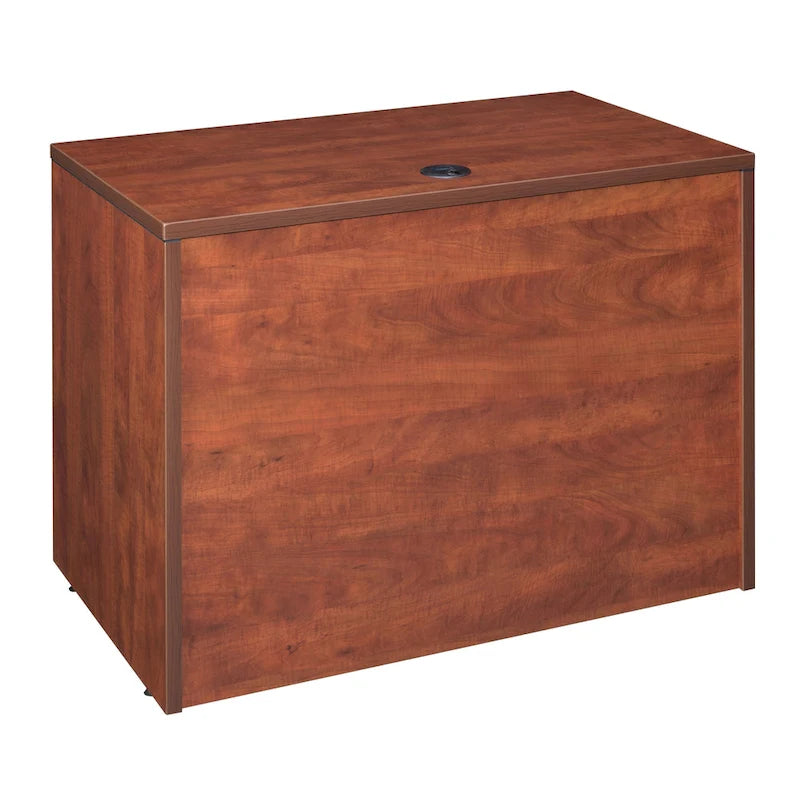 Bureau à piédestal simple de 42 po, Gris cendré