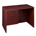 Bureau à piédestal simple de 42 po, Gris cendré