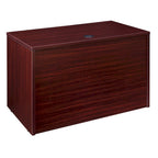 Bureau à piédestal simple de 42 po, Gris cendré