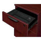 Bureau à piédestal simple de 42 po, Gris cendré