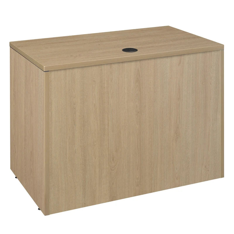 Bureau à piédestal simple de 42 po, Gris cendré