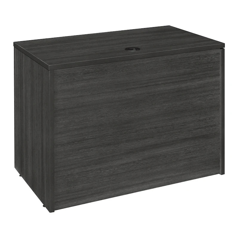 Bureau à piédestal simple de 42 po, Gris cendré