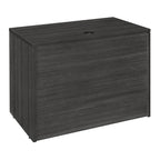 Bureau à piédestal simple de 42 po, Gris cendré