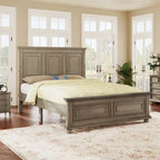 Lit vintage en bois, style ville traditionnelle
