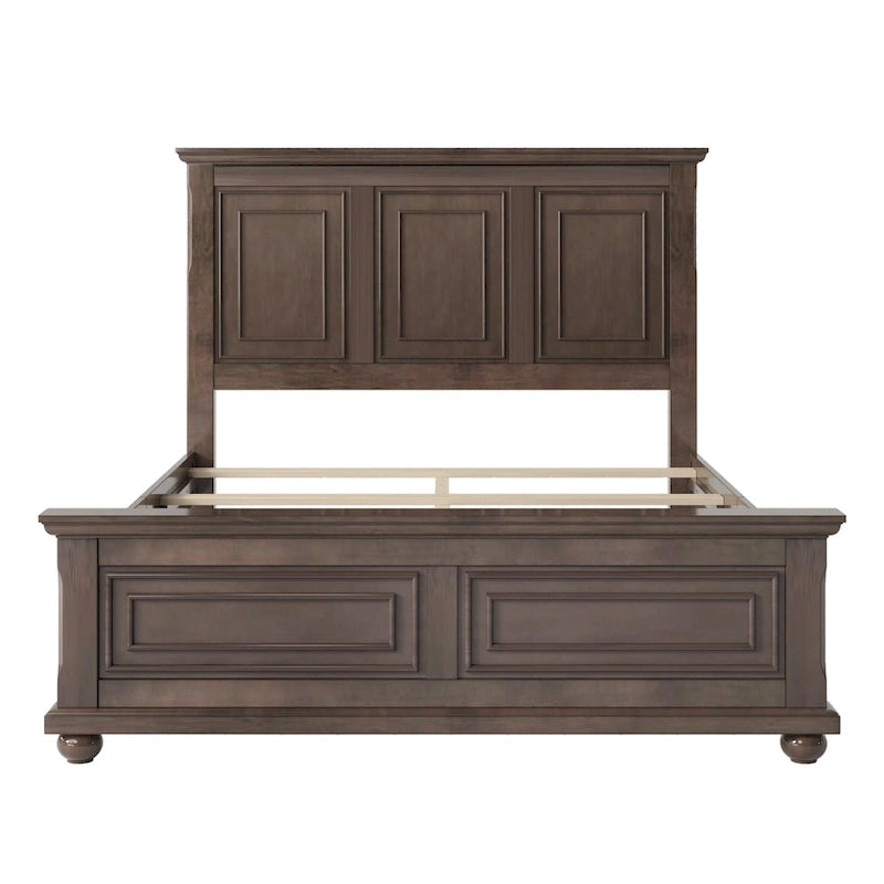 Lit vintage en bois, style ville traditionnelle