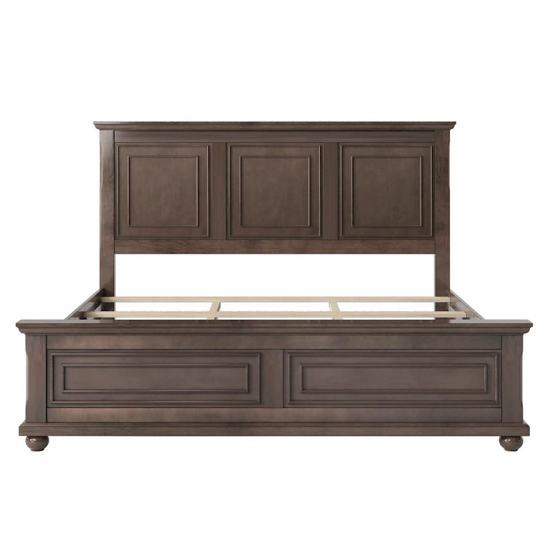 Lit vintage en bois, style ville traditionnelle