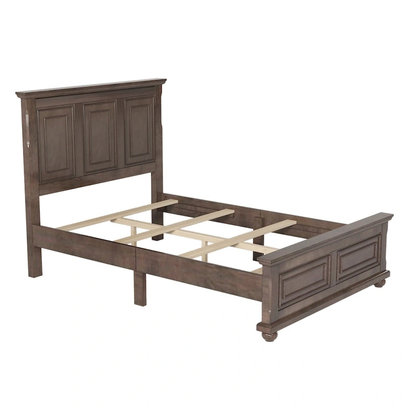 Lit vintage en bois, style ville traditionnelle