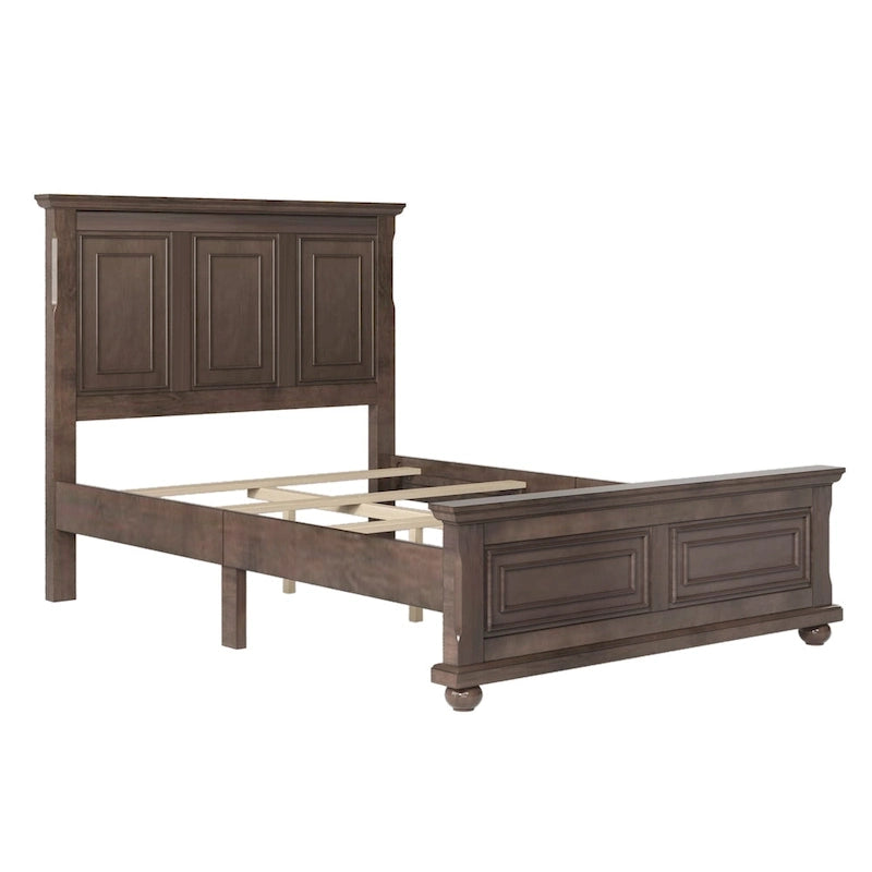 Lit vintage en bois, style ville traditionnelle