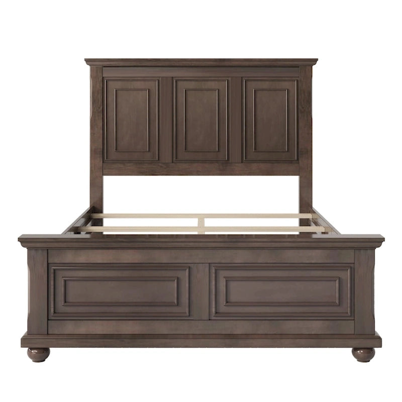 Lit vintage en bois, style ville traditionnelle