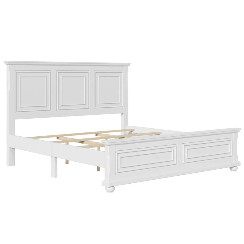 Lit vintage en bois, style ville traditionnelle