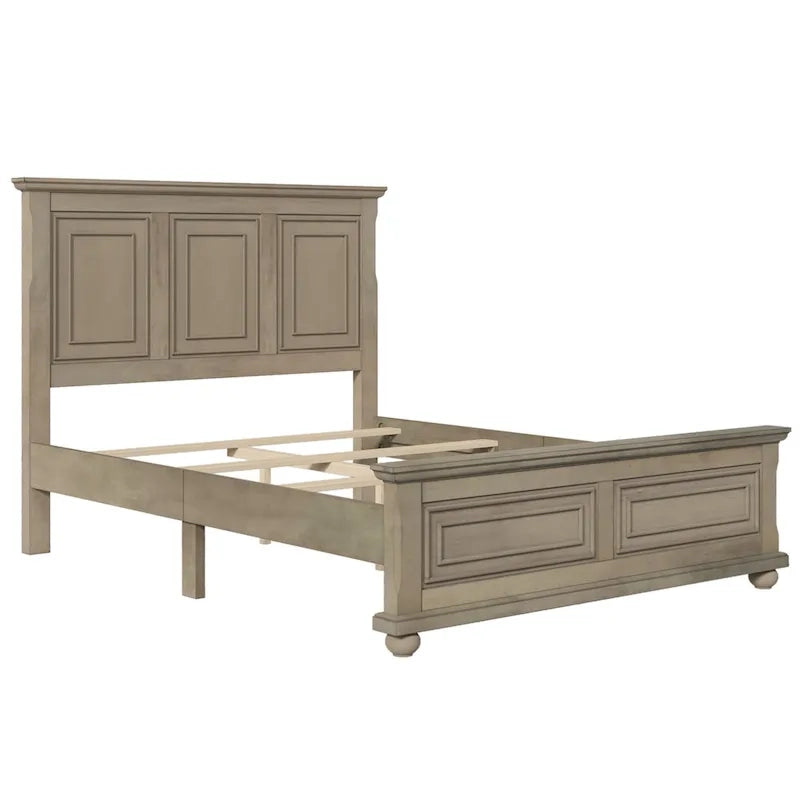 Lit vintage en bois, style ville traditionnelle
