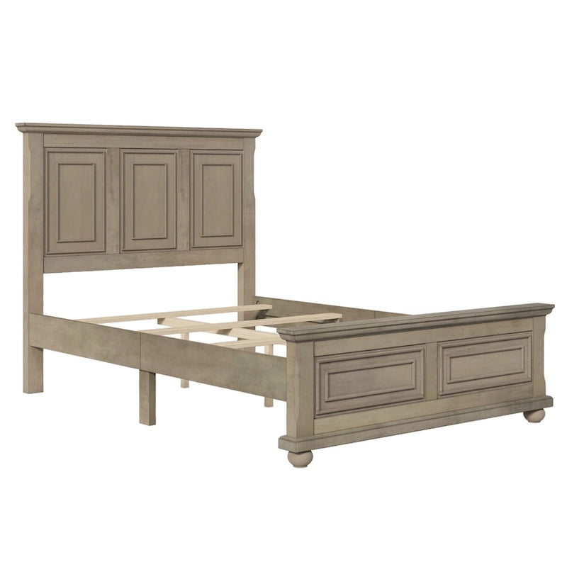 Lit vintage en bois, style ville traditionnelle
