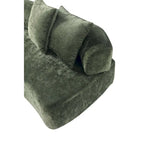 Canapé multi-places moderne en chenille, 2 pièces