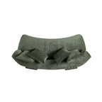 Canapé multi-places moderne en chenille, 2 pièces