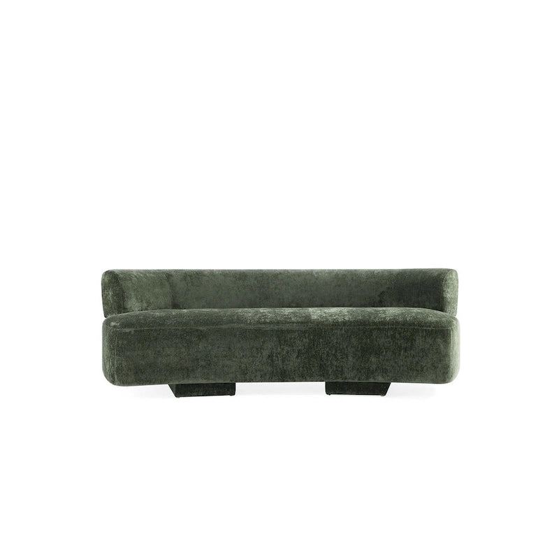 Canapé multi-places moderne en chenille, 2 pièces