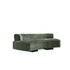 Canapé multi-places moderne en chenille, 2 pièces