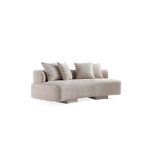 Canapé multi-places moderne en chenille, 2 pièces