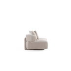 Canapé multi-places moderne en chenille, 2 pièces