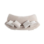 Canapé multi-places moderne en chenille, 2 pièces
