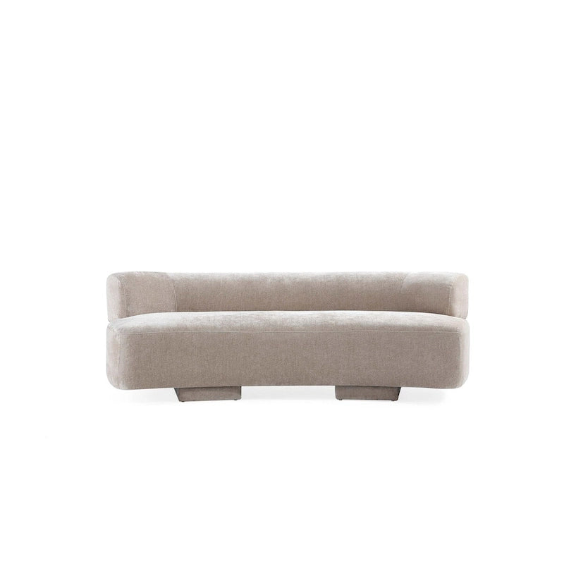 Canapé multi-places moderne en chenille, 2 pièces